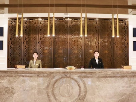 Lobby. Greentree Eastern Yancheng Binhai County Aobaolia Beichen Hotel