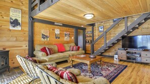 Cabaña, varias camas (Cluster Cabin 26) | Sala de estar