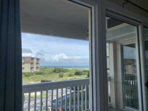 Enjoy breathtaking ocean views from this balcony.