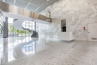 Modern Studio in Business Center | Balcony and Air Conditioning