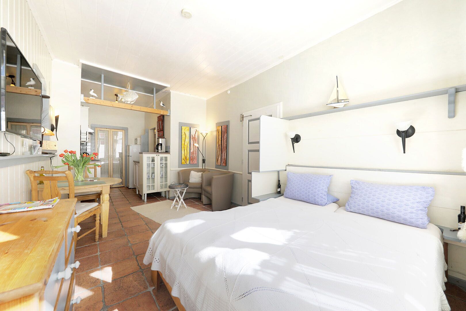 1 多间卧室、熨斗/熨衣板、WiFi、床单