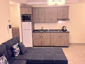 Apartment, 1 Bedroom, Accessible, Smoking | Living area | TV - The Royal Luxury King Terrace 1 (Amman)