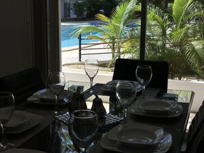 Apartment, 2 Bedrooms, Smoking, Balcony | Dining
