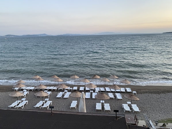 Private beach