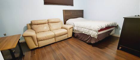 1 bedroom, desk, soundproofing, iron/ironing board