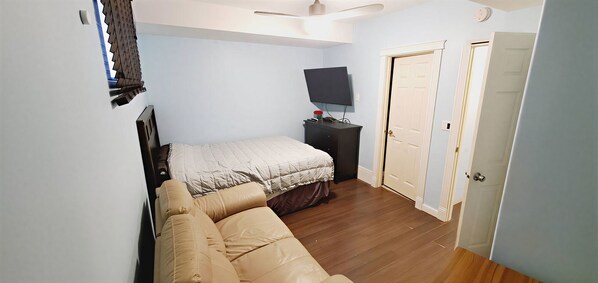 1 bedroom, desk, soundproofing, iron/ironing board