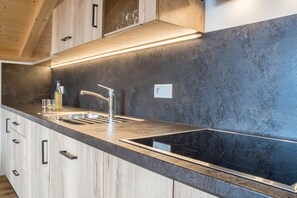 Fridge, stovetop, dishwasher, coffee/tea maker - Holiday Apartment "Rosmarin" with Mountain View, Wi-Fi, Balcony & Sauna (Vöran)