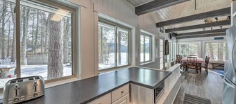 Quiet Waterfront Cabin w/ Dock, Game Room, Hot Tub