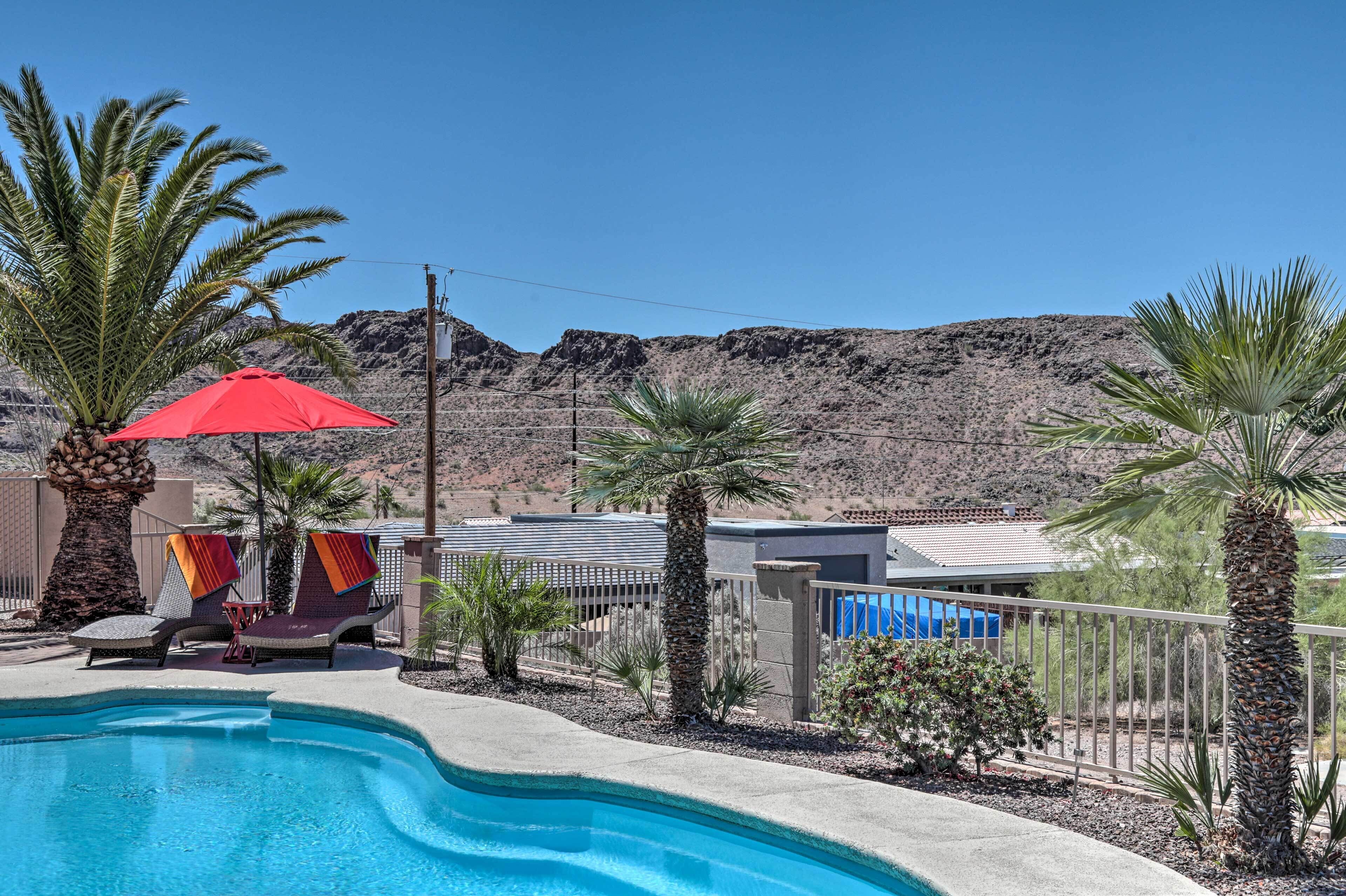 Lake Havasu Home w/ Heated Pool, Spa & Mtn Views!