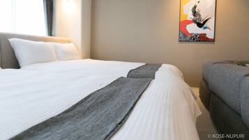 Individually decorated, individually furnished, desk, laptop workspace