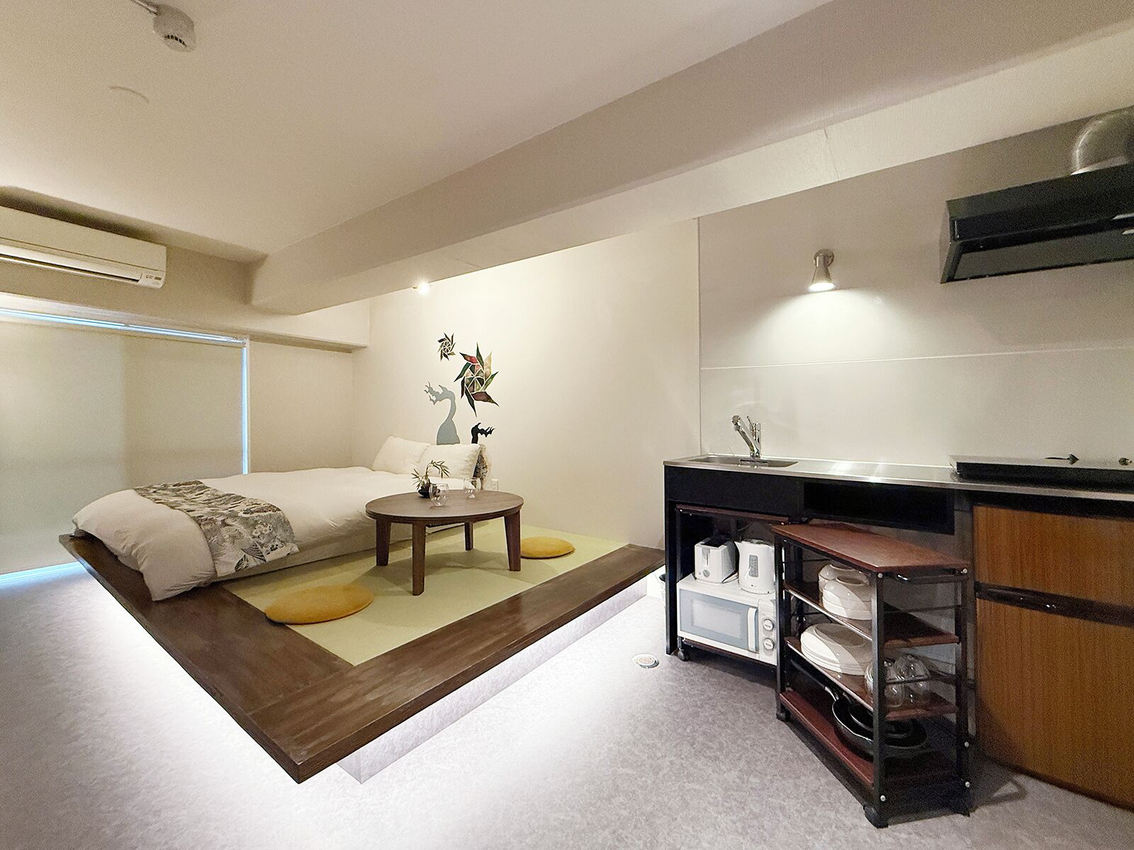 Design Studio (303) | Private kitchenette | Fridge, microwave, stovetop, electric kettle