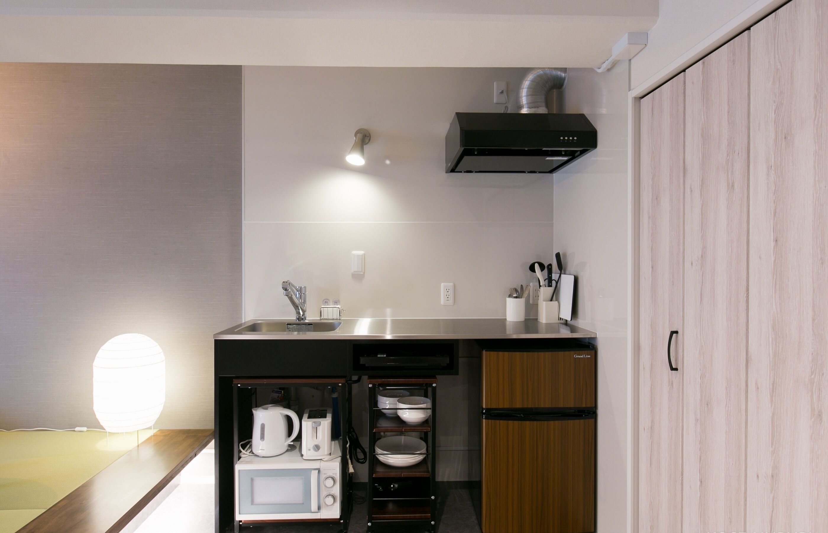 Appart'hôtel, 1 chambre (403) | Coin cuisine privé | Réfrigérateur, micro-ondes, plaque de cuisson, bouilloire électrique