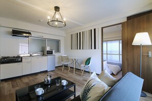 Condo, 1 Bedroom (302) | Individually decorated, individually furnished, desk, laptop workspace - Hottie (Hiroshima)