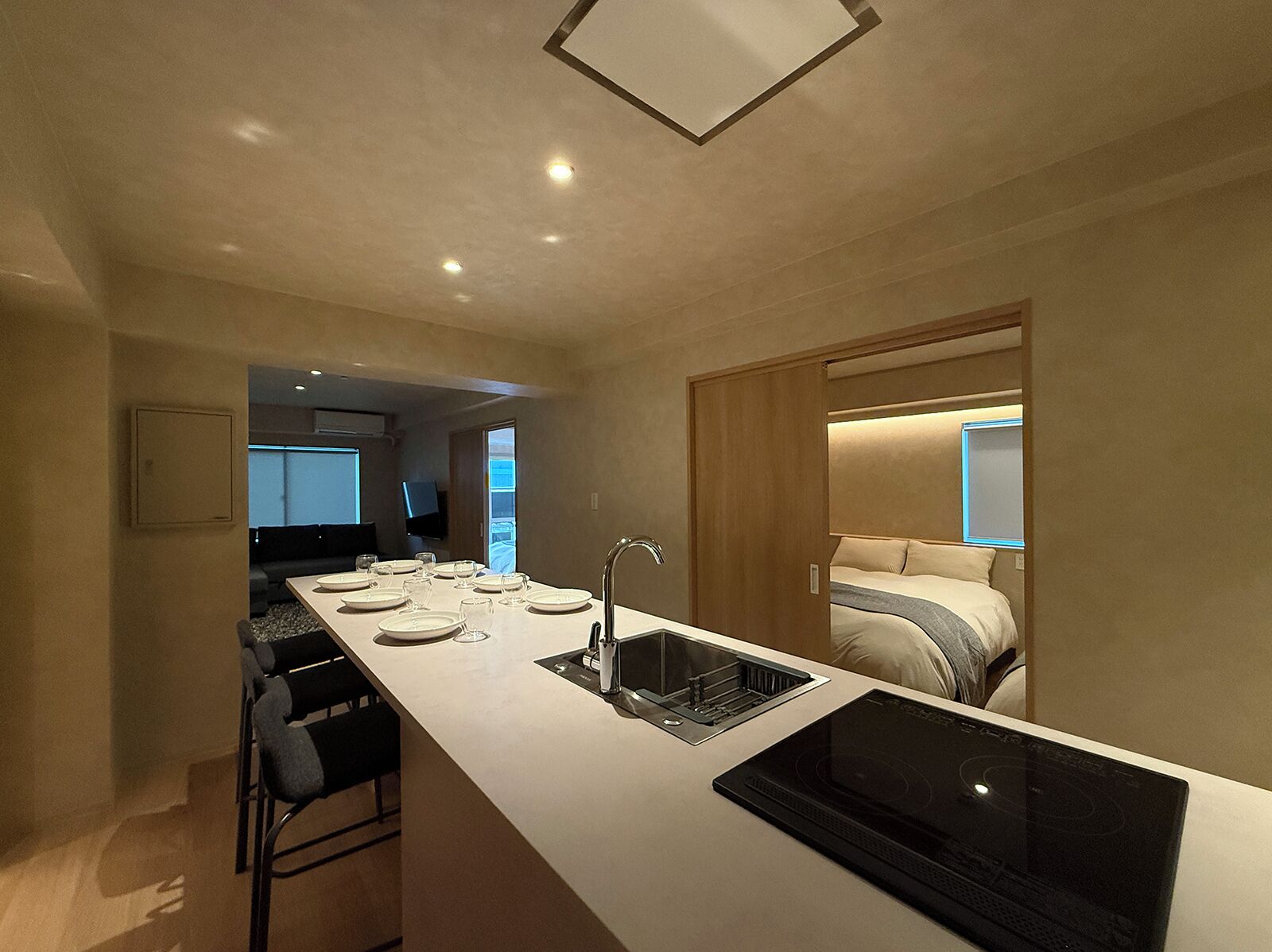 Condo premium, 3 quartos, cozinha (401) | Cozinha privada | Geladeira, micro-ondas, cooktop, torradeira