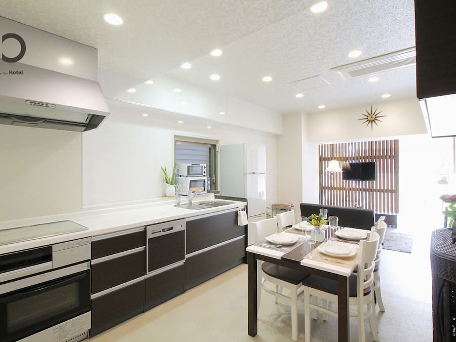 Condo, 2 quartos (101) | Cozinha privada | Geladeira, micro-ondas, cooktop, torradeira