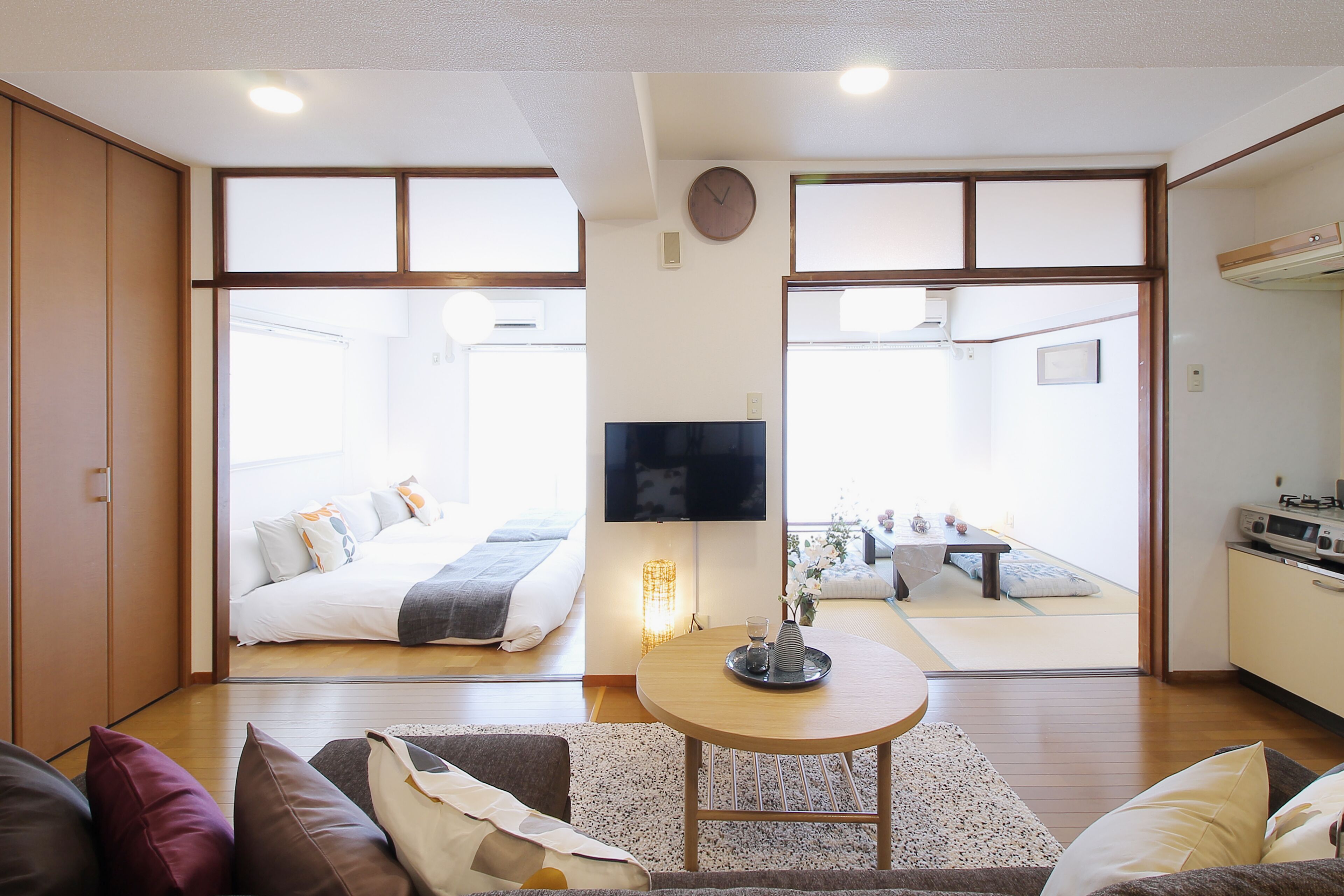 Individually decorated, individually furnished, desk, laptop workspace