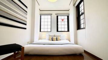 Individually decorated, individually furnished, desk, laptop workspace