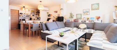 Rent the whole house, Non Smoking | Living area | 70-inch LCD TV with digital channels, TV, Netflix