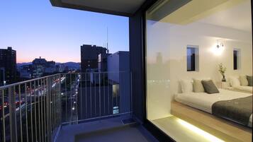 Individually decorated, individually furnished, desk, laptop workspace