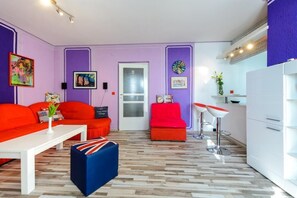 Apartment (One Bedroom Apartment with Balcony an) | Living room - Sea View Apartments - Darijo (Dubrovnik)