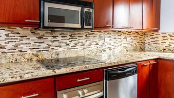 Condo, 2 Bedrooms, Ocean View | Private kitchen | Full-sized fridge, microwave, stovetop, dishwasher