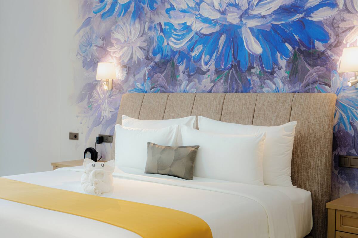 Suíte com design assinado | 1 quarto, cofres nos quartos, escrivaninha