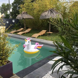 Indoor pool, a heated pool - La Bigorne (Saint Jean des Mauvrets)