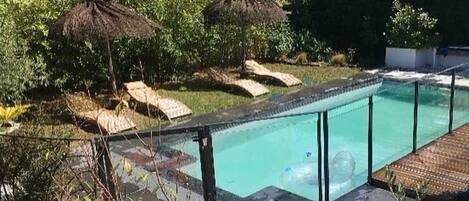 Indoor pool, a heated pool