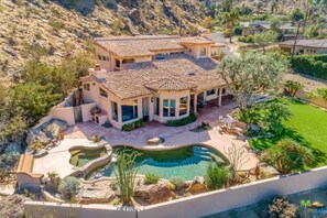 Exterior - Palm Springs 5BR Oasis-Pool,Spa,Hiking,Private,Pet Friendly,Mountain Views,BBQ (Palm Springs)