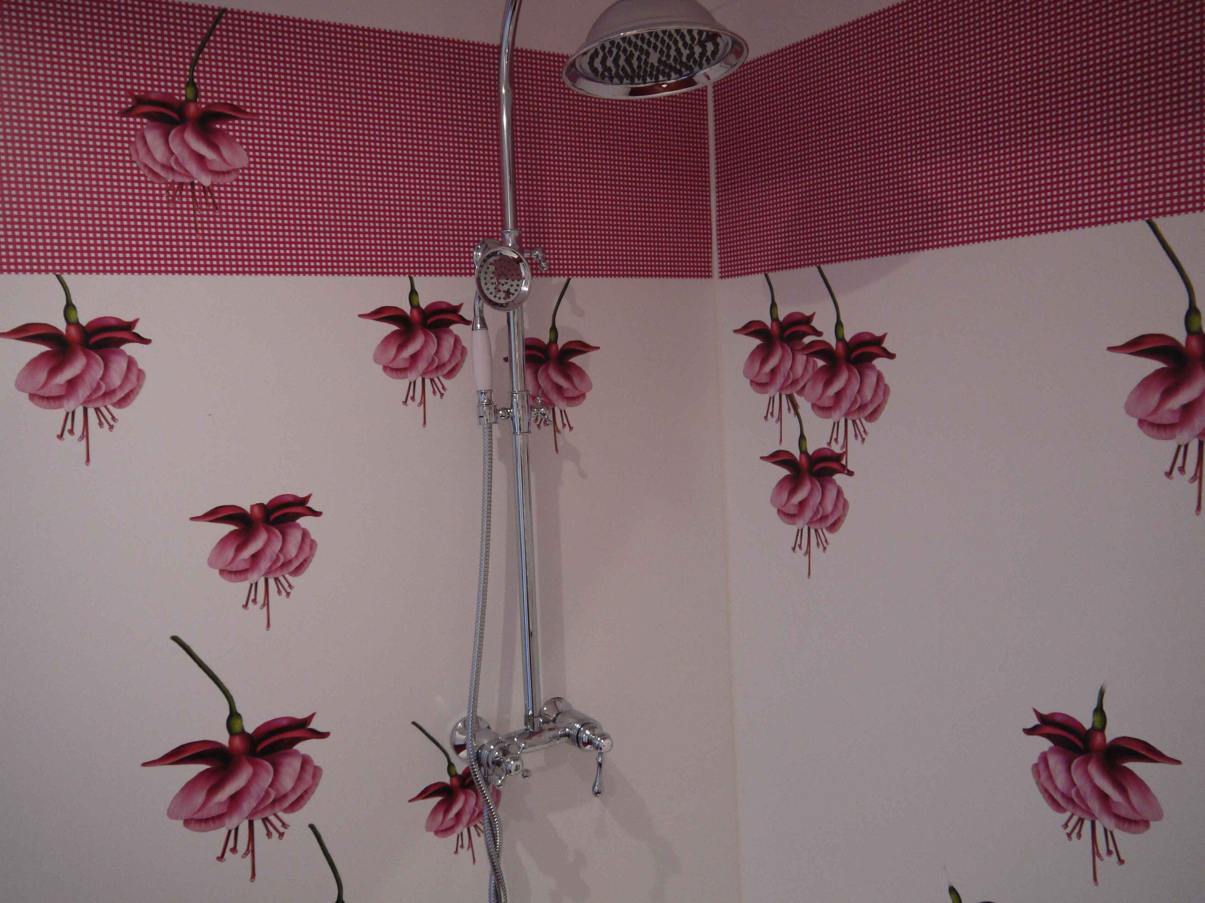 Douche, sèche-cheveux
