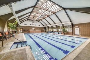 Indoor pool, a heated pool