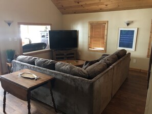 Télévision, cheminée