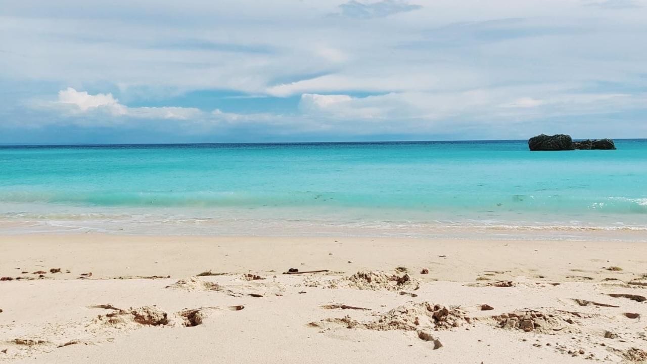 beach nearby, white sand