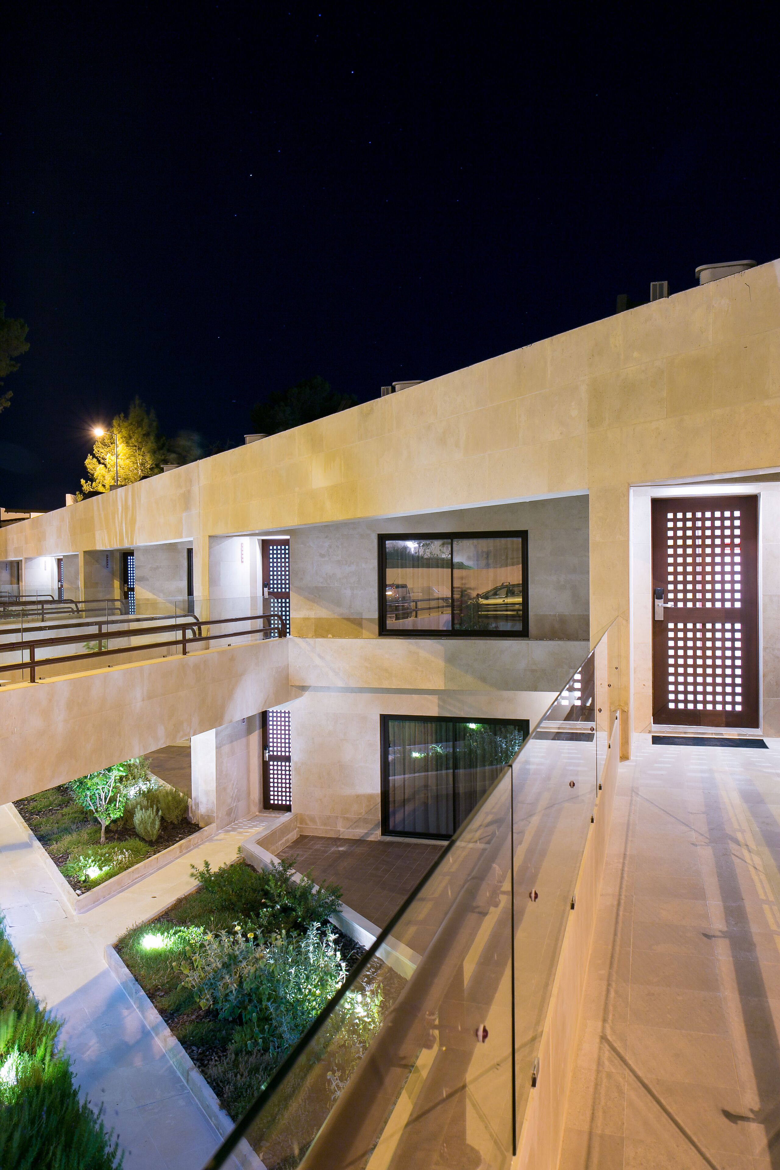 front of property – evening/night