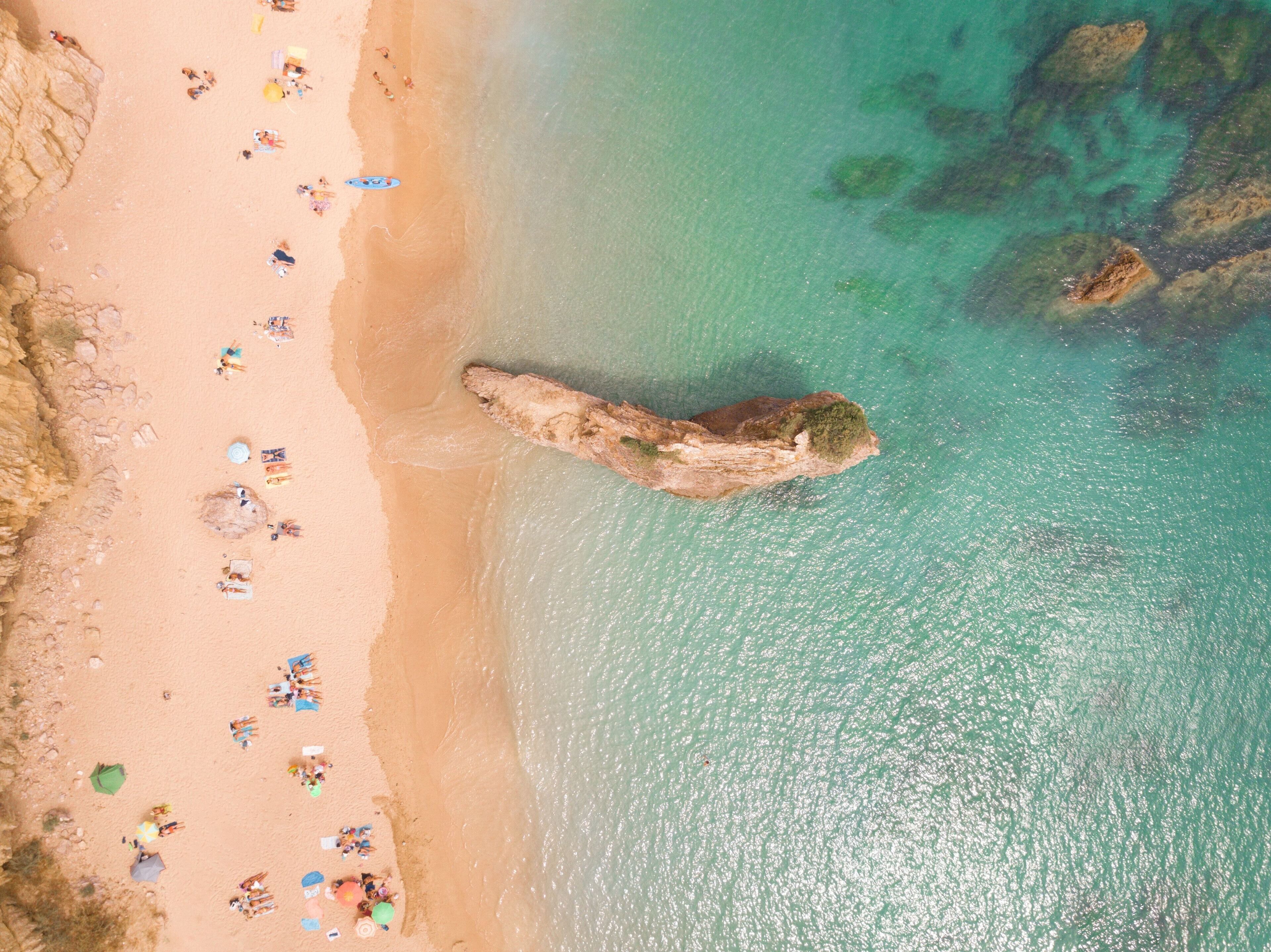 beach nearby, white sand