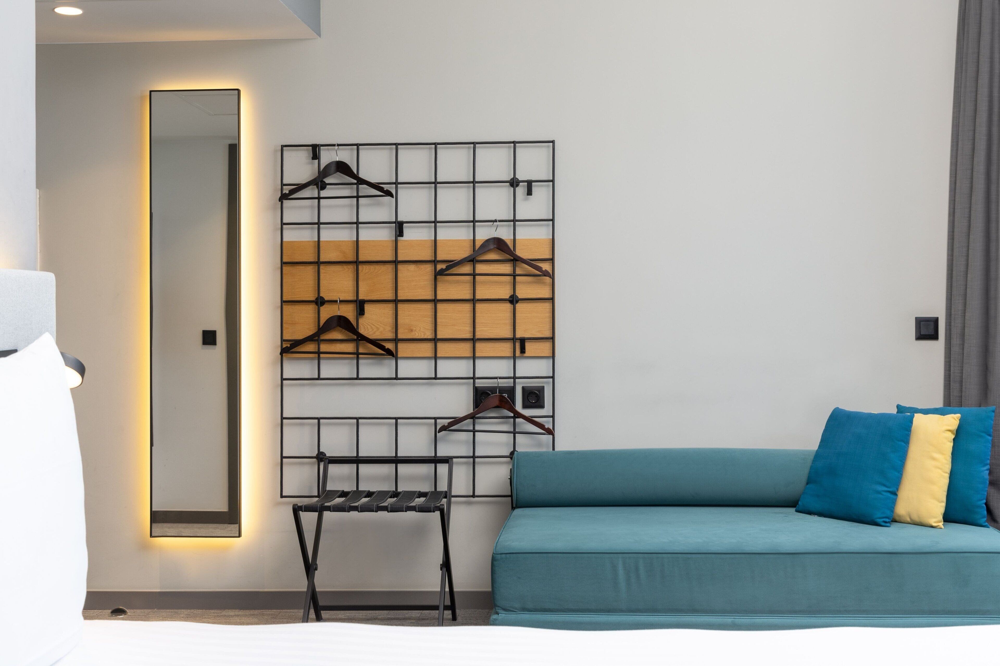 room, 1 queen bed with sofa bed | 1 bedroom, hypo-allergenic bedding, laptop workspace, blackout curtains