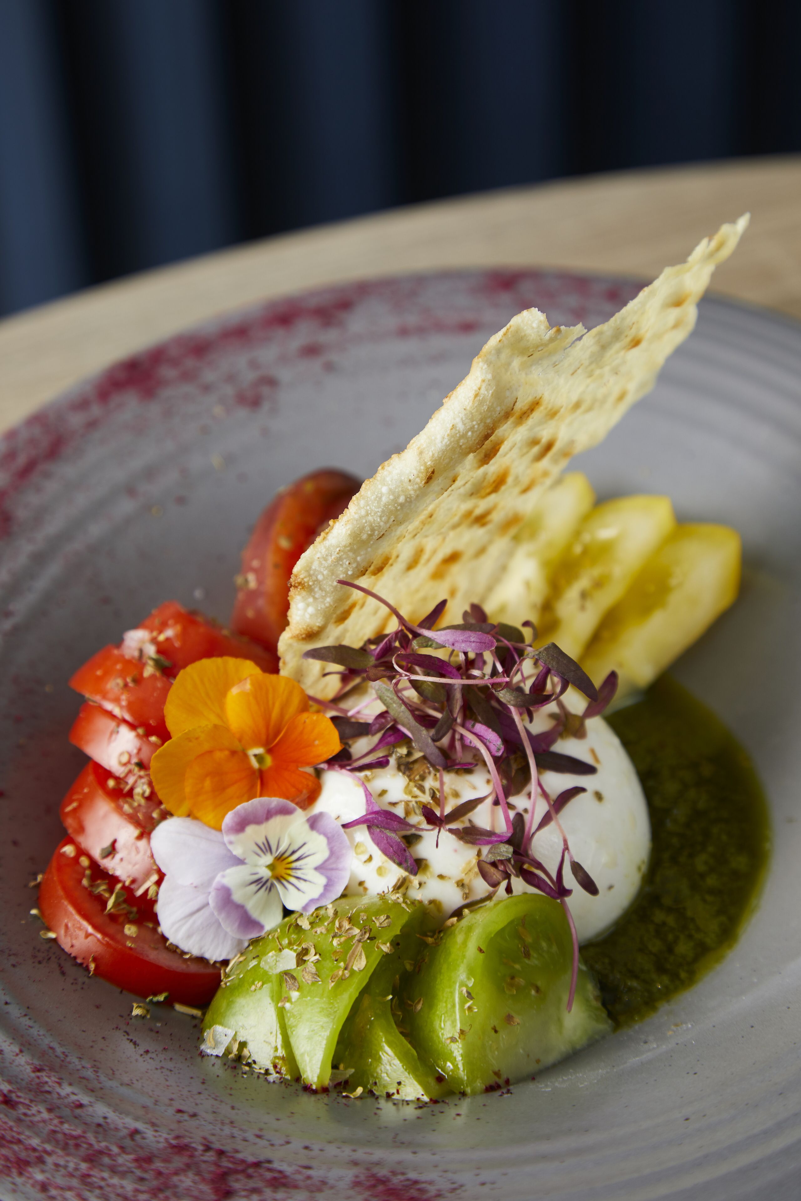 A plate of food with various ingredients.