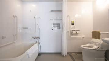 Exclusive Room | Bathroom | Free toiletries, hair dryer, slippers, electronic bidet