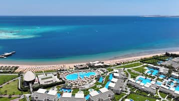 Private beach, beach cabanas, beach umbrellas, beach towels