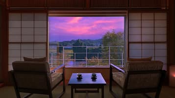 Premium Villa, 1 Bedroom, Non Smoking, River View (Japanese Western Style, Villa Dewa Sanzan) | Balcony view