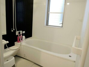 Villa | Bathroom | Hair dryer, slippers, towels, soap