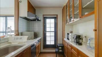 Villa | Private kitchenette | Fridge, microwave