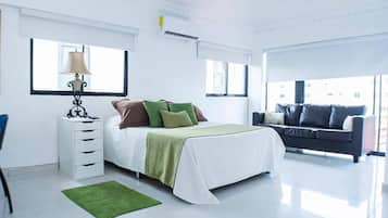 1 bedroom, internet, bed sheets