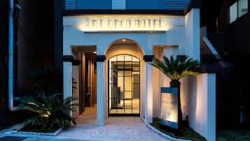 Front of property – evening/night