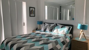 2 bedrooms, iron/ironing board, WiFi, bed sheets