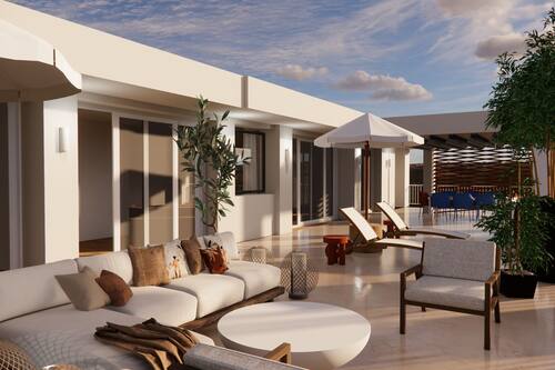 Apartamento Deluxe | Terraza o patio
