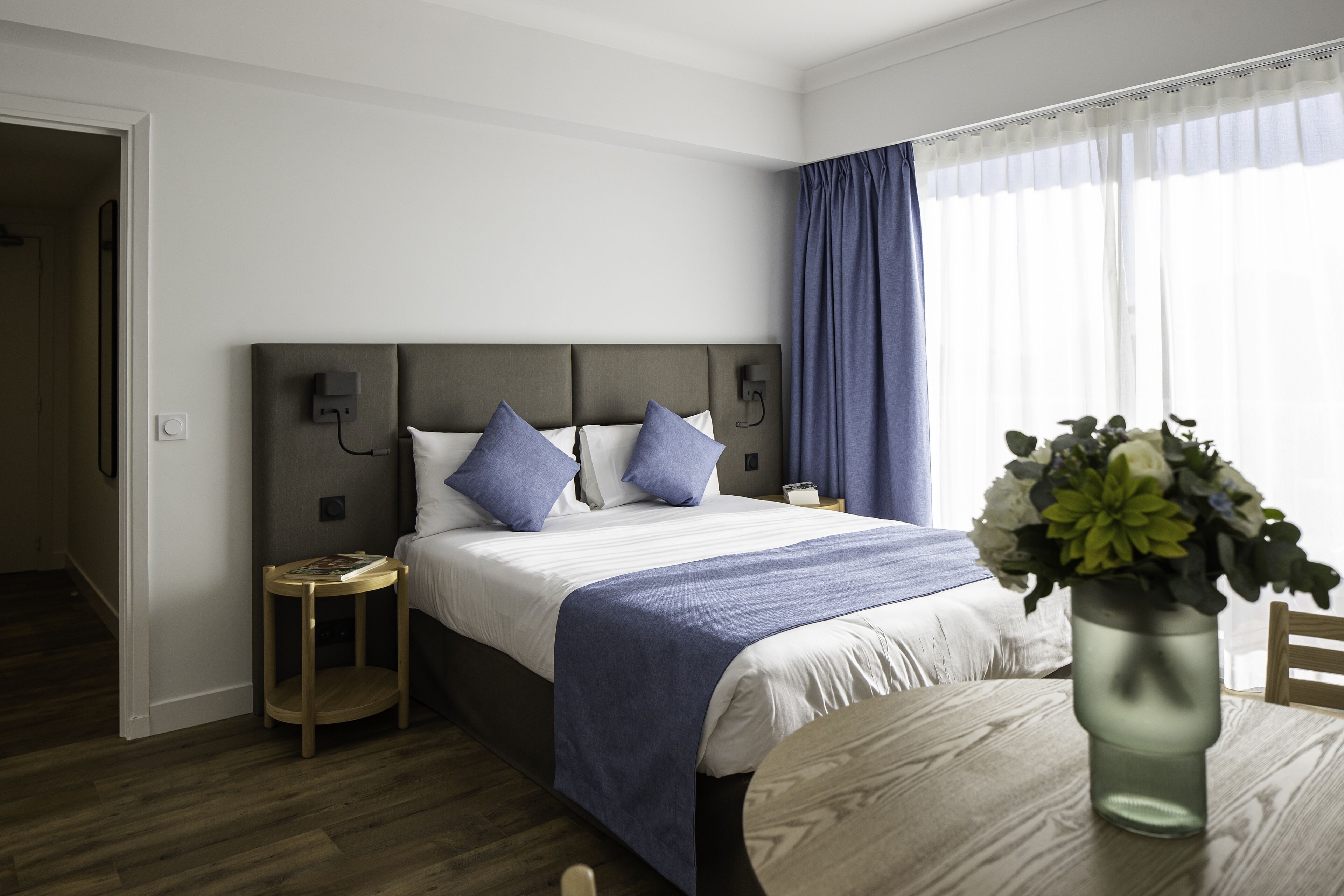 Deluxe-Studio, 1 Schlafzimmer, Meerblick | Zimmersafe, kostenloses WLAN, Bettwäsche