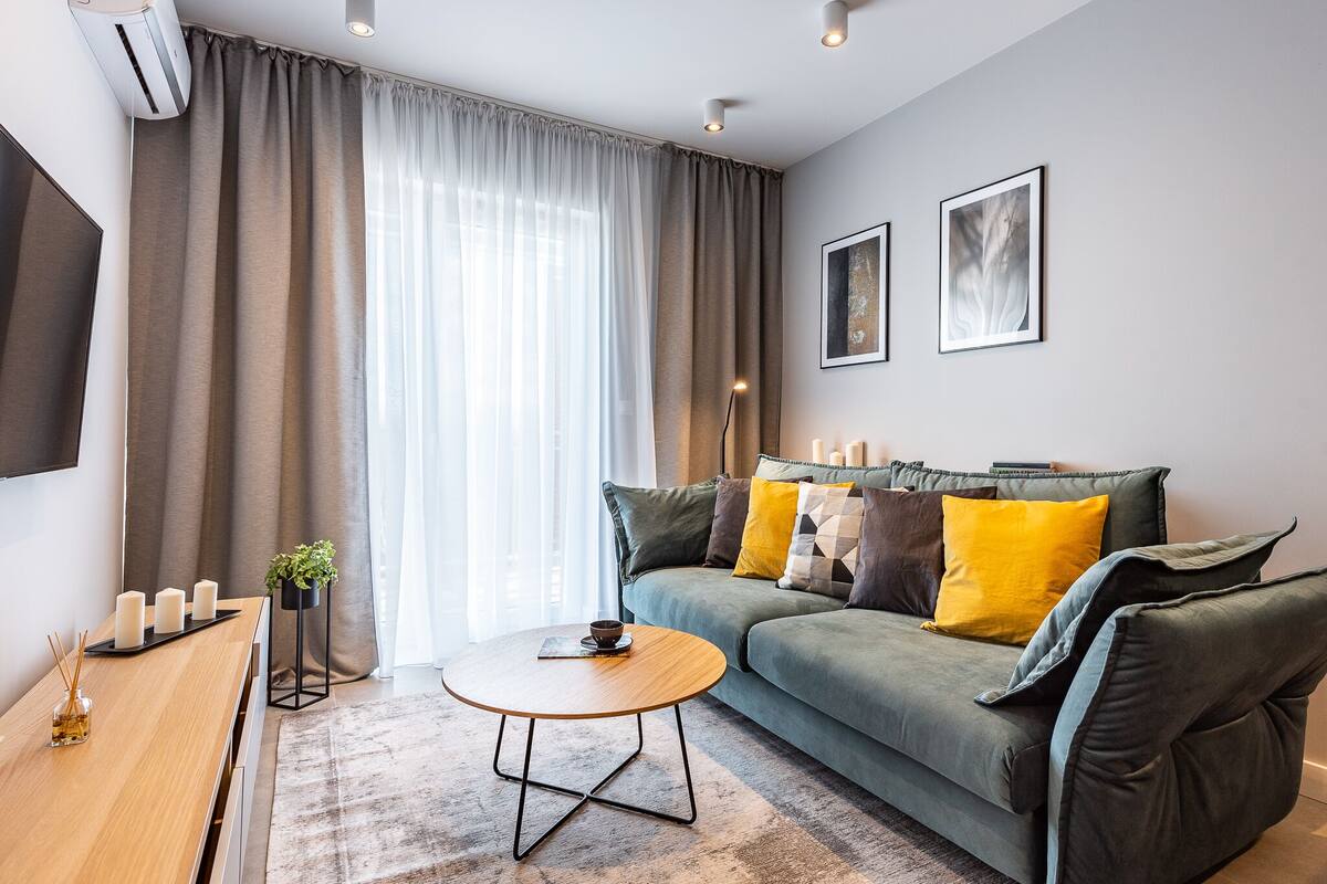 Apartment, 1 Bedroom (No. 2 - ul. Francuska 108B/54) | Living room