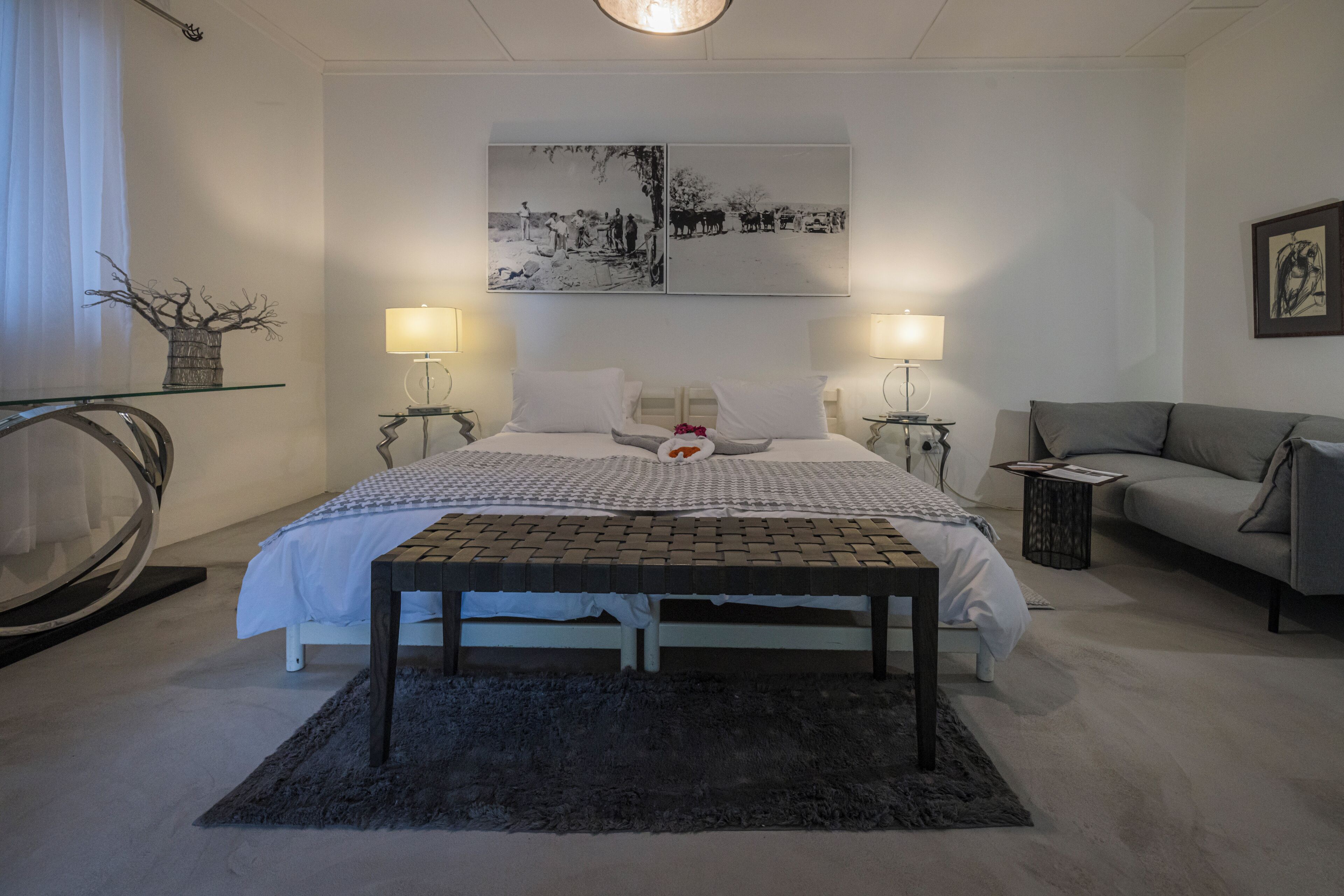 Kamer, 1 twee- of 2 eenpersoonsbedden (Lodge) | Luxe beddengoed, een kluis op de kamer, individueel gedecoreerd