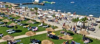 Popular fully equipped modern one bedroom apartment in a top location in Porec near the beach and with sea view